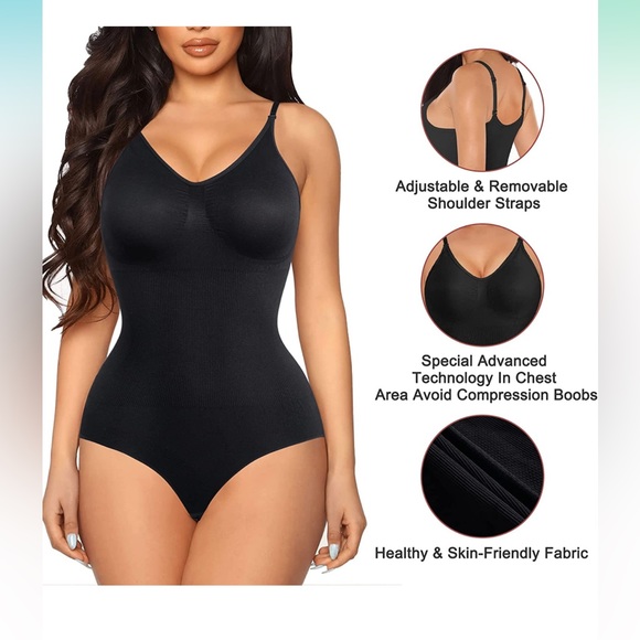 BLACK BODY SUIT SHAPEWEAR - Picture 2 of 7